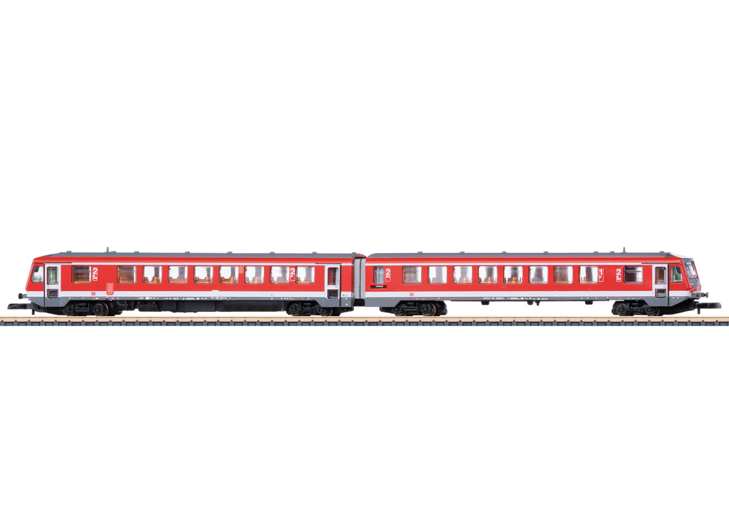 Marklin Z 88700 Class 628.2 Diesel Powered Rail Car with a Class 928.2 Cab Control Car