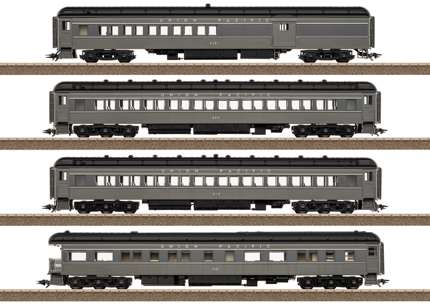 Trix HO 23729 US Heavyweight Passenger Car Set Fall 2026 MHI Q3