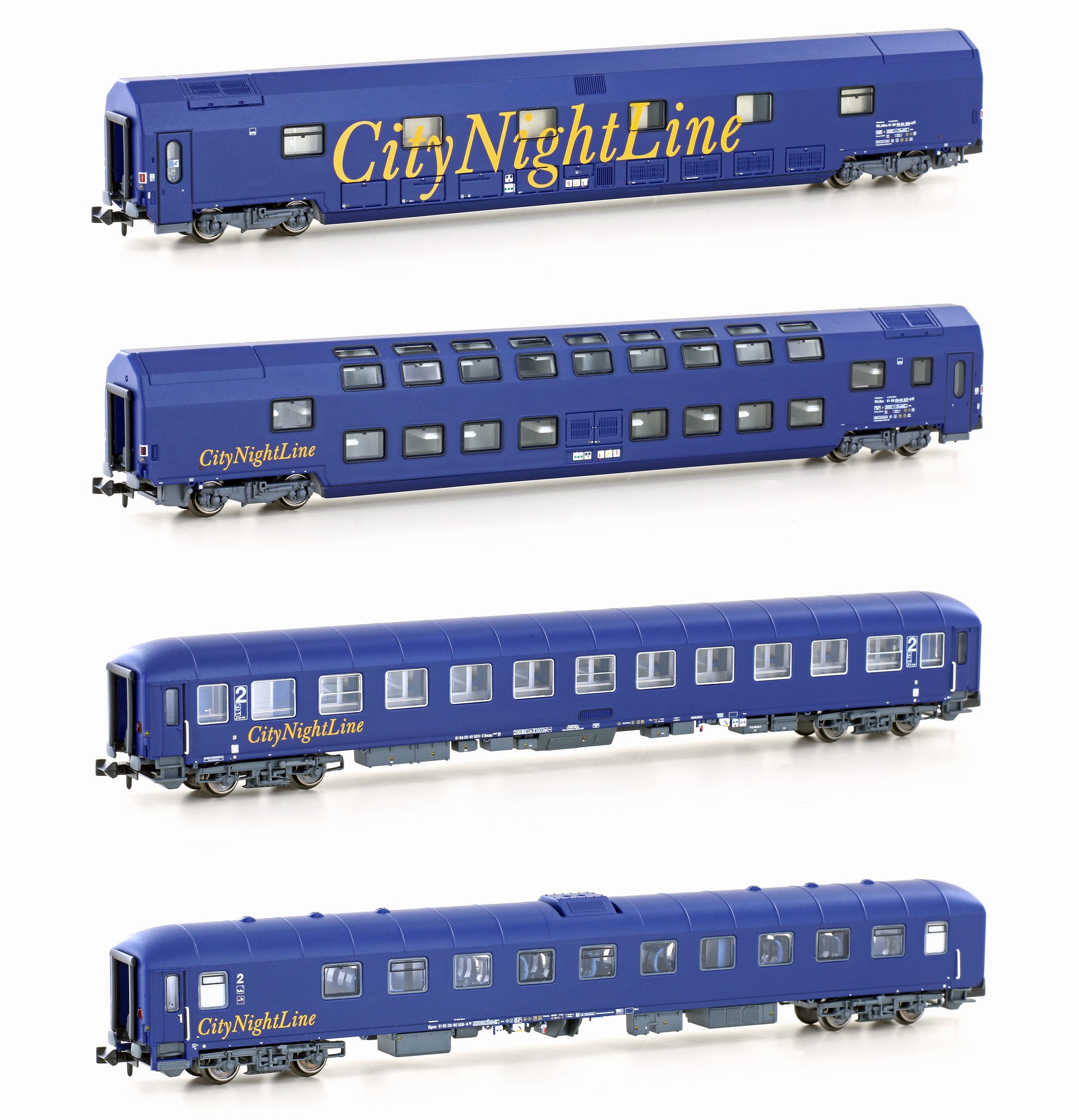 LS Models N scale LS97002N Set of 4 CNL Night Train coaches, Ep.V, CNL 212/213, Set I