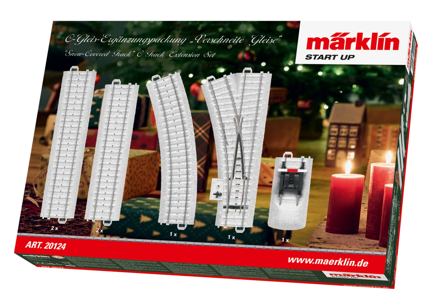 Marklin HO 20124 Snow Covered Extension Track Set
