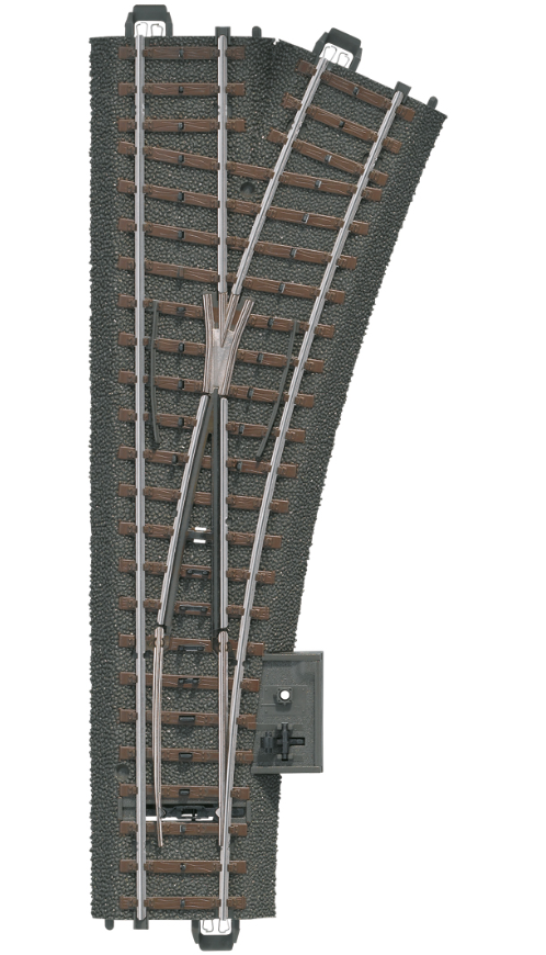 Marklin HO 24612 3-Rail C-Track -- Right Hand Manual Turnout