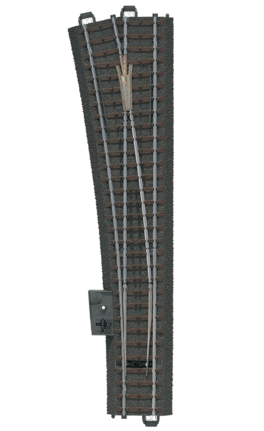 Marklin HO 24711 C-Track -- Wide Radius Turnout - 9-15/16 25.2cm - Left