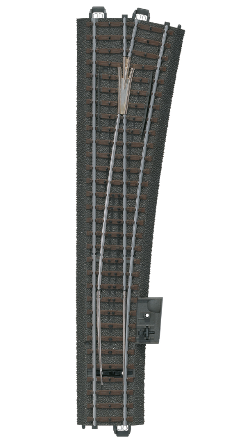 Marklin HO 24712 C-Track -- Wide Radius Turnout - 9-15/16 25.2cm - Right