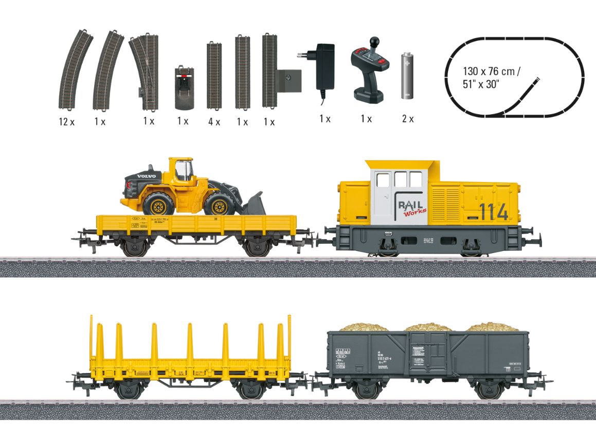 Marklin HO 29188 Start Up "Construction Site" Starter Set