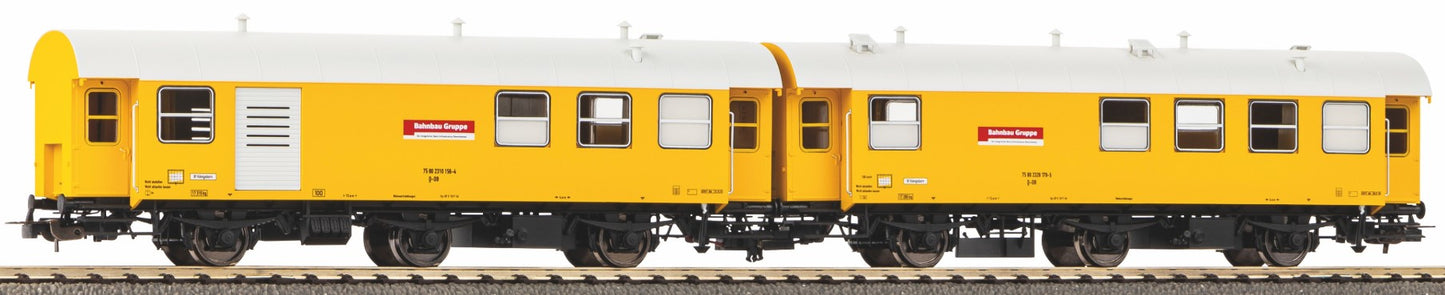 Piko HO 55919 ~AC 2-car Construction Train Set  3yg Bahnbau DB AG VI Sound & Lighting
