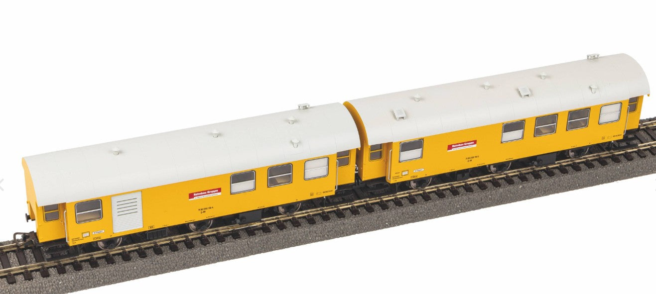 Piko HO 55919 ~AC 2-car Construction Train Set  3yg Bahnbau DB AG VI Sound & Lighting