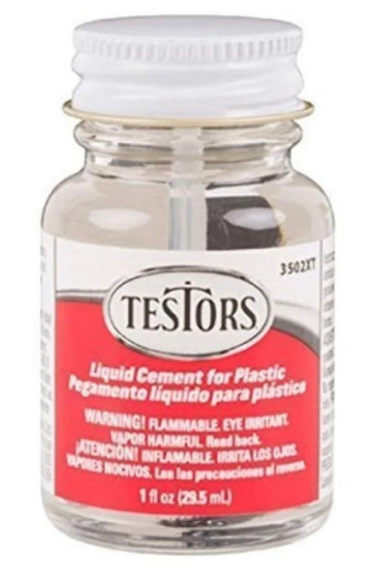 Testors 3502XT Liquid Cement Plastic Glue 1oz
