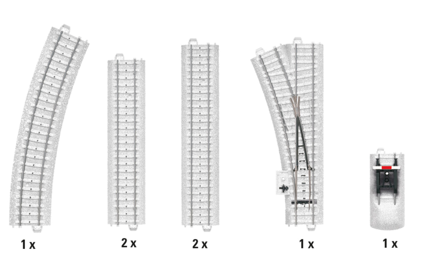 Marklin HO 20124 Snow Covered Extension Track Set