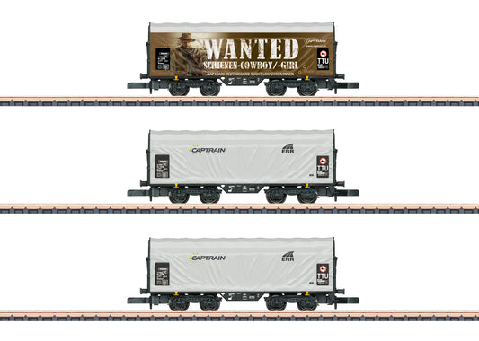 Marklin Z 86360 “Captrain” Sliding Tarp Car Set Fall 2026