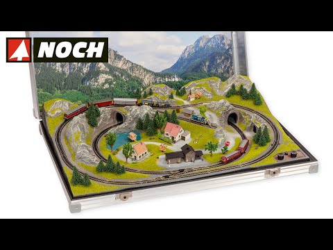 Noch N 88410 Deluxe Two Trains N Gauge Briefcase Layout