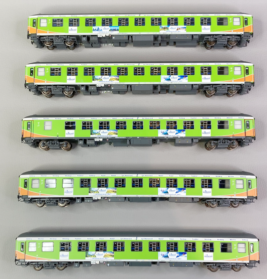 LS Models HO LS46034AC SET OF 5 PASSENGER CARS ALPEN-SYLT-EXPRESS, Epoch VI, AC