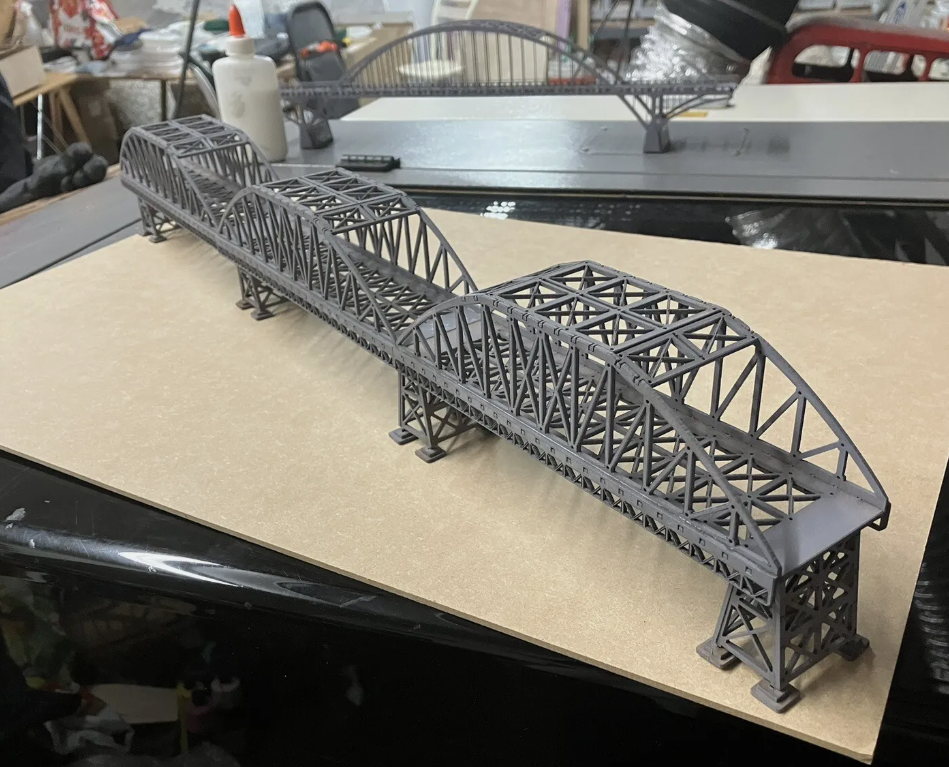 Szilagi Design Z scale SD003 24” Double Track Triple Span Bridge Kit w/ 2” Bridge Piers