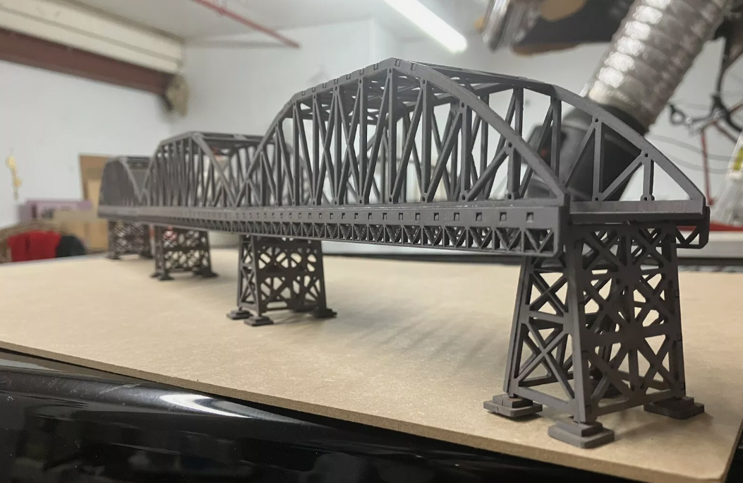 Szilagi Design Z scale SD003 24” Double Track Triple Span Bridge Kit w/ 2” Bridge Piers