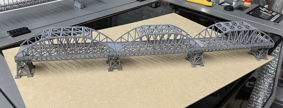 Szilagi Design Z scale SD003 24” Double Track Triple Span Bridge Kit w/ 2” Bridge Piers