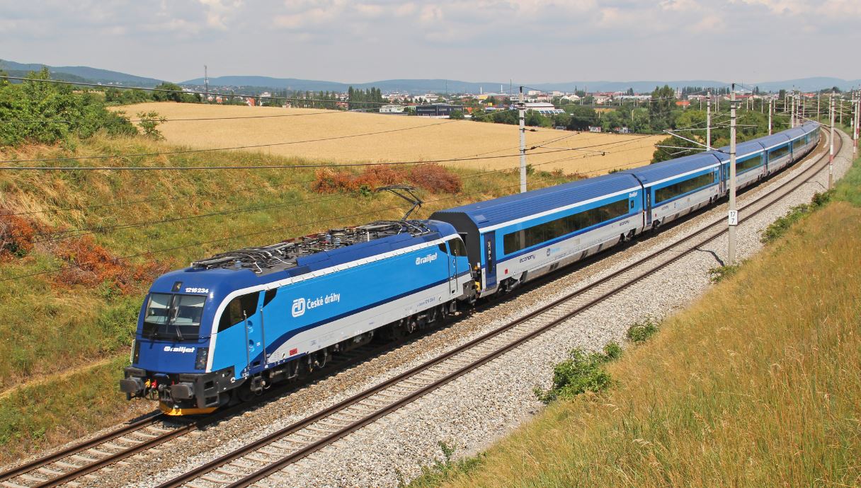 Roco HO ~AC  789991 Railjet "Vindobona" 8 Part Train Czech State Railways w/Sound & Interior Lighting 2021 New Item