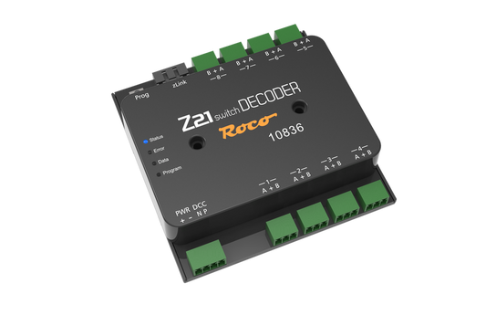 Roco HO 10836 Z21 DCC/AC Switch Decoder for up to 8 Turnouts