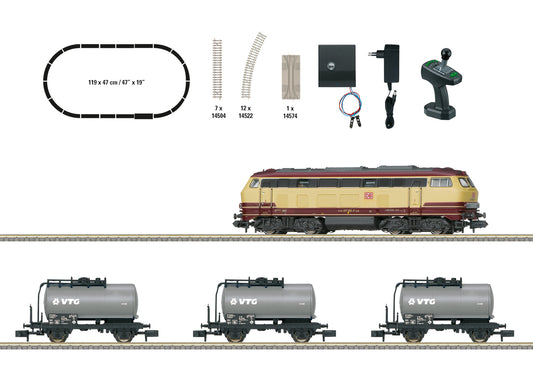 Trix N 11160 Freight train dig.start set