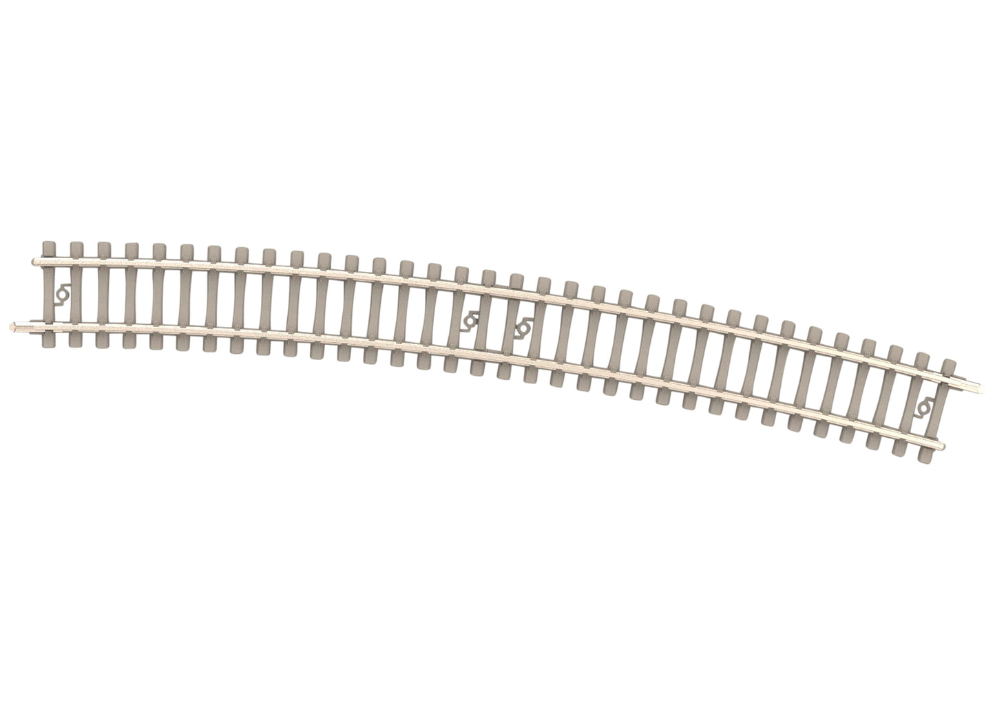 Trix N 14528 Concrete Tie Track R6 526.2 mm 15â° 2023 New Item 