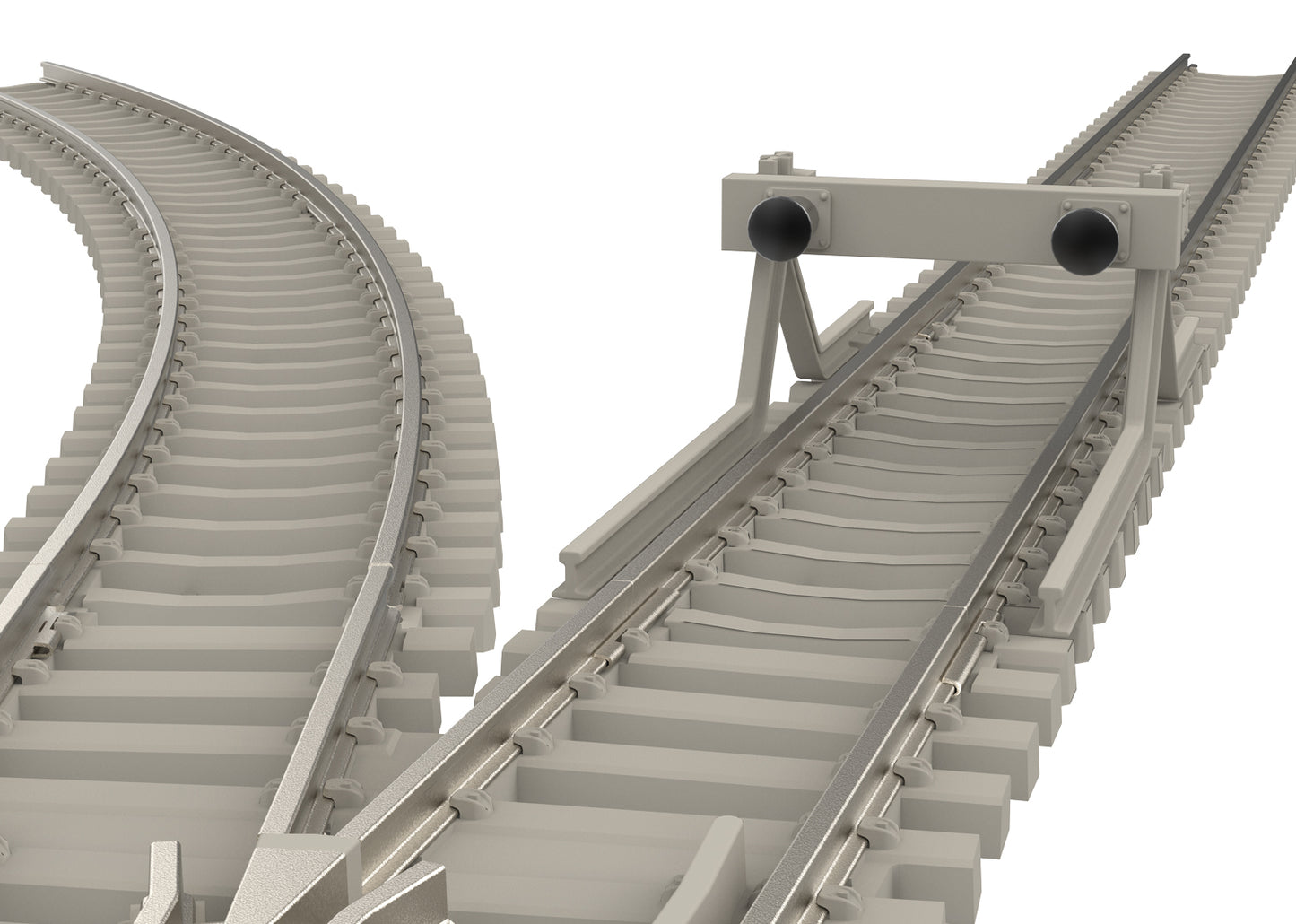 Trix N 14591 Track Bumper w/Concrete Ties 2023 New Item 