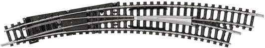 Trix N 14948 Code 80 Curved Manual Turnout -- Right Hand, R3/R4, 12-15/16 329mm, 14-1/4 362.6mm Radius, 30 Degrees