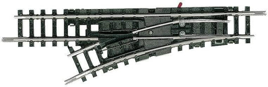Trix N 14951 Minitrix Code 80 Manual Turnout -- Left Hand w/R1 24 Degree Diverging Route & R1 6 Degree Add-On Section