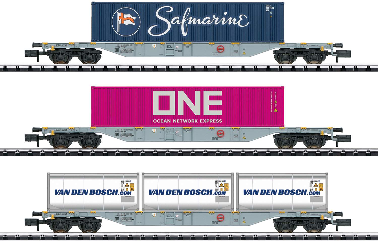 Trix N 15228 Freight Car-Set  Container Car