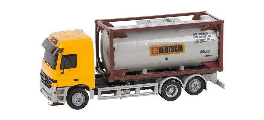 Faller HO 161483 Lorry MB Actros LH96 Chemical Transporter Bertschi(HERPA)