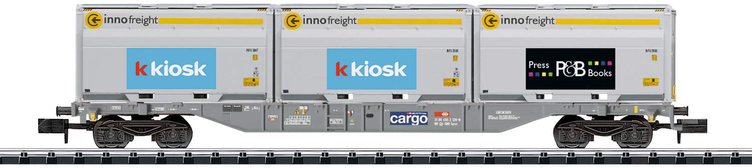 Trix N 18405 Type Sgnss Container Flat Car SBB Innofreight