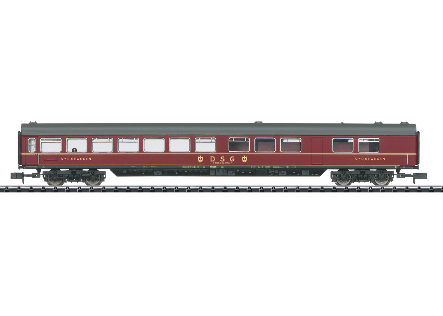 Trix N 18474 Exp.train dining car DB
