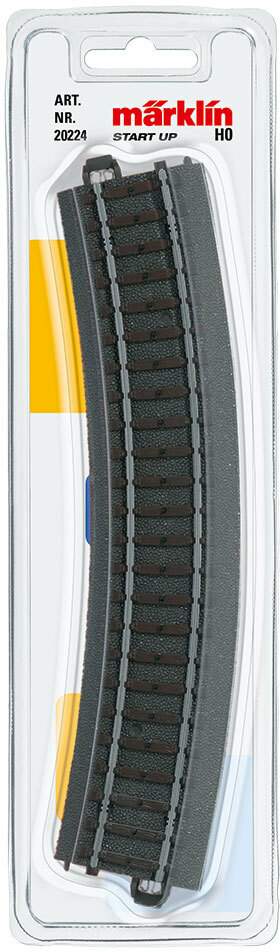 Marklin HO 20224 My World C Track -- Curved Section Turnout Branch 17-1/4 43.8cm Radius R2 30 Degree