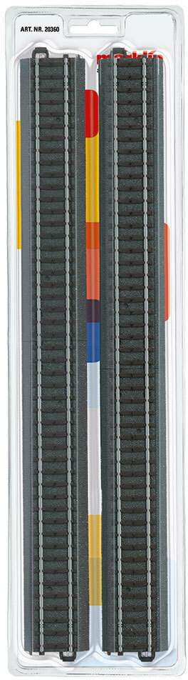 Marklin HO 20360 3-Rail C-Track - My World -- Straight - 14-3/16 36cm pkg(2)