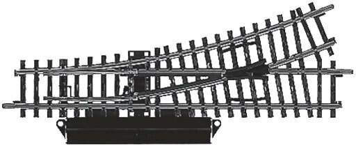 Marklin HO 2262 K-Track Remote Turnout -- Left-Hand pkg(2)