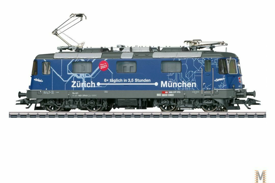 Trix HO 22666 Electric Locomotive Re 421 379 SBB  Zurich - Munich