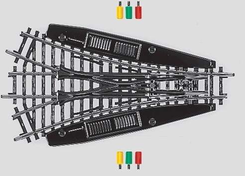 Marklin HO 2270 K Track Remote Turnout -- Three-Way