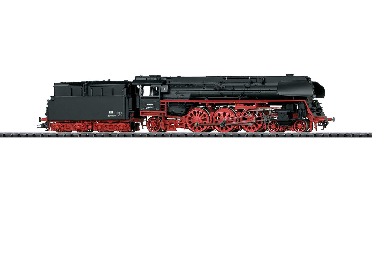 Trix HO 22909 Class 01.5 4-6-2 - Sound and DCC-Digital -- German State Railways DR 01 0503- (Era IV 1970s, black, red)