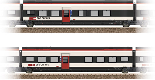 Trix HO 23282 Add-On Car Set 2 for the Class RABe 501 Giruno 2022 New Item