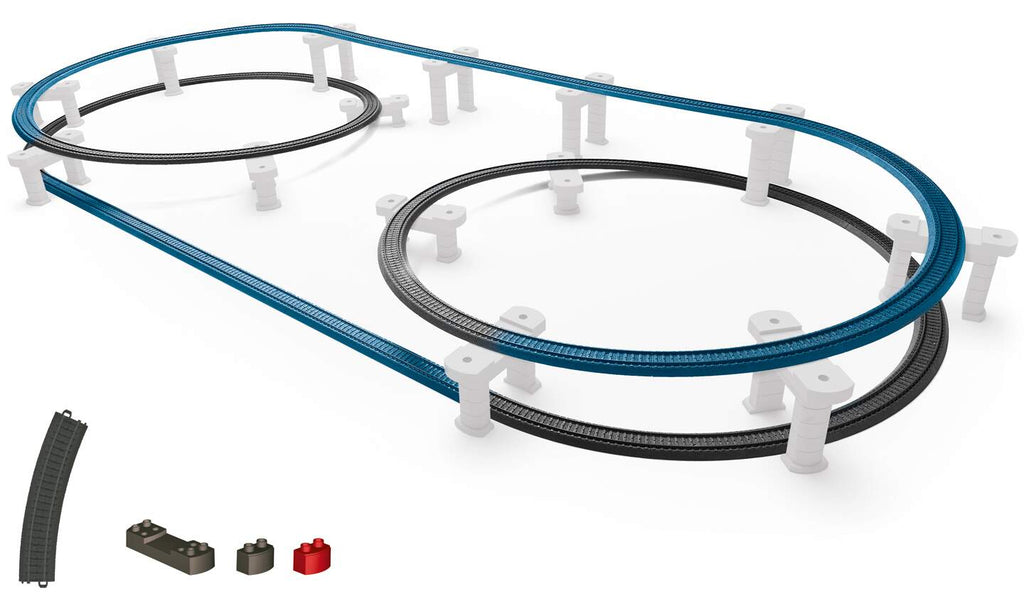 Marklin HO 23302 Elevated Railroad Plastic Track Extension Set -- For My World Battery Sets with Plastic-Track