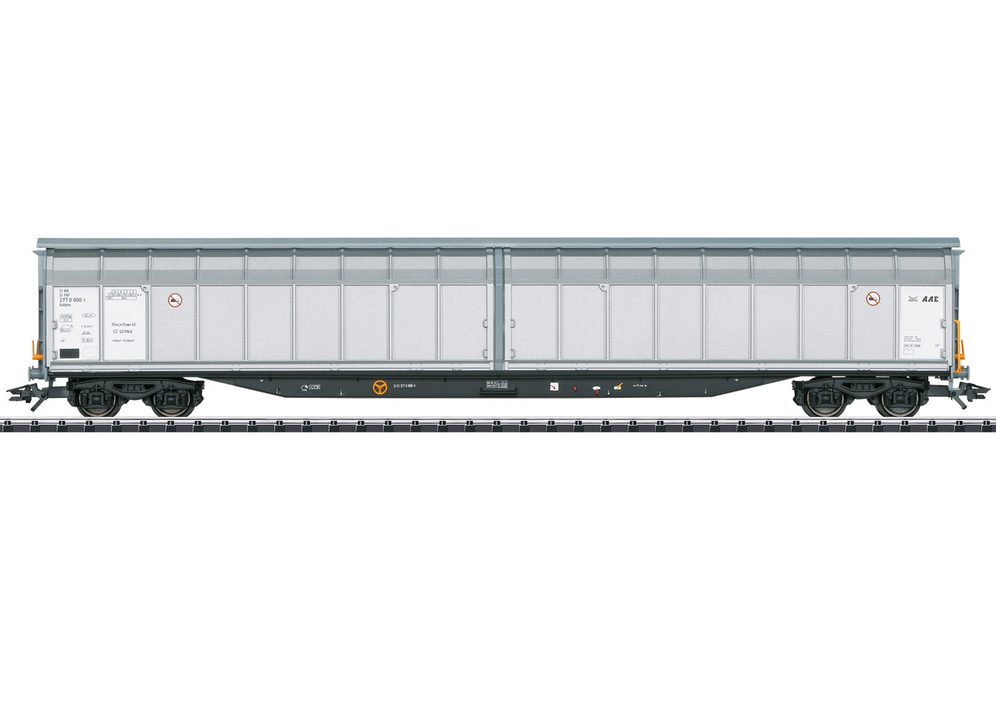 Trix HO 24554 Type Hbbins High-Capacity Sliding Wall Boxcar, Hbbins der AAE, PKP, V 2021 New Item