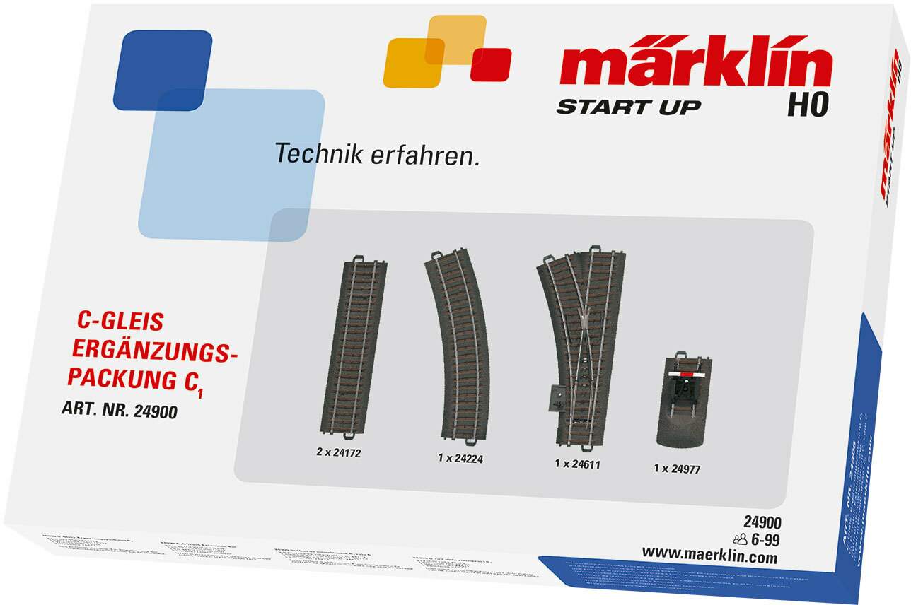 Marklin HO 24900 C-Track Extension Set -- C1