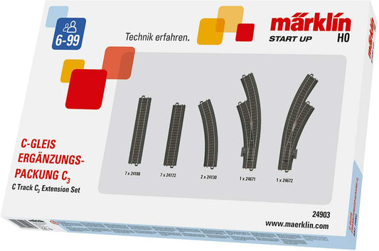 Marklin HO 24903 C-Track 3-Rail -- C3 Extension Set