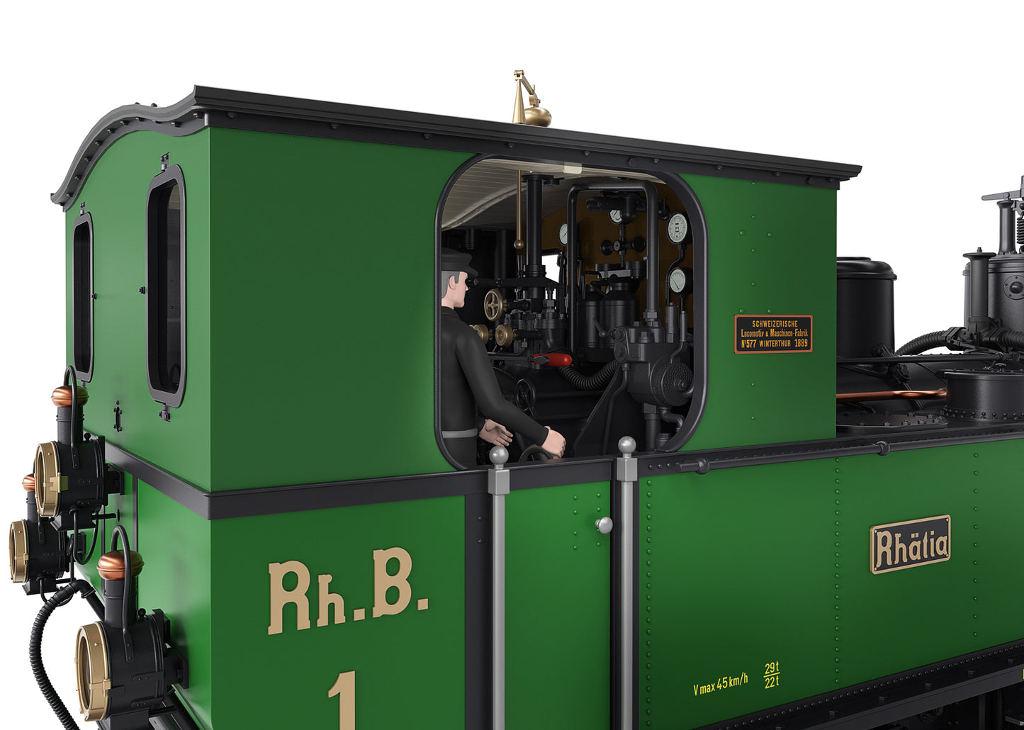 LGB G 26273 RhB RhÃ¤tia Steam Loc.  Era VI 2023 New Item 