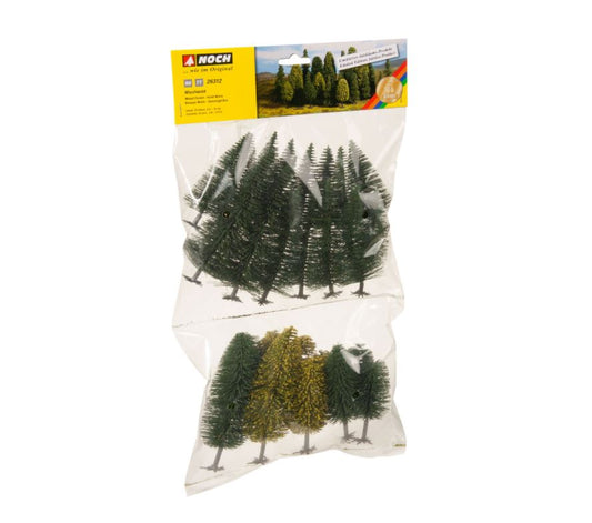 Noch HO 26312 Set Model Trees Mixed Forest, 6.5 - 15 cm, 25 pieces