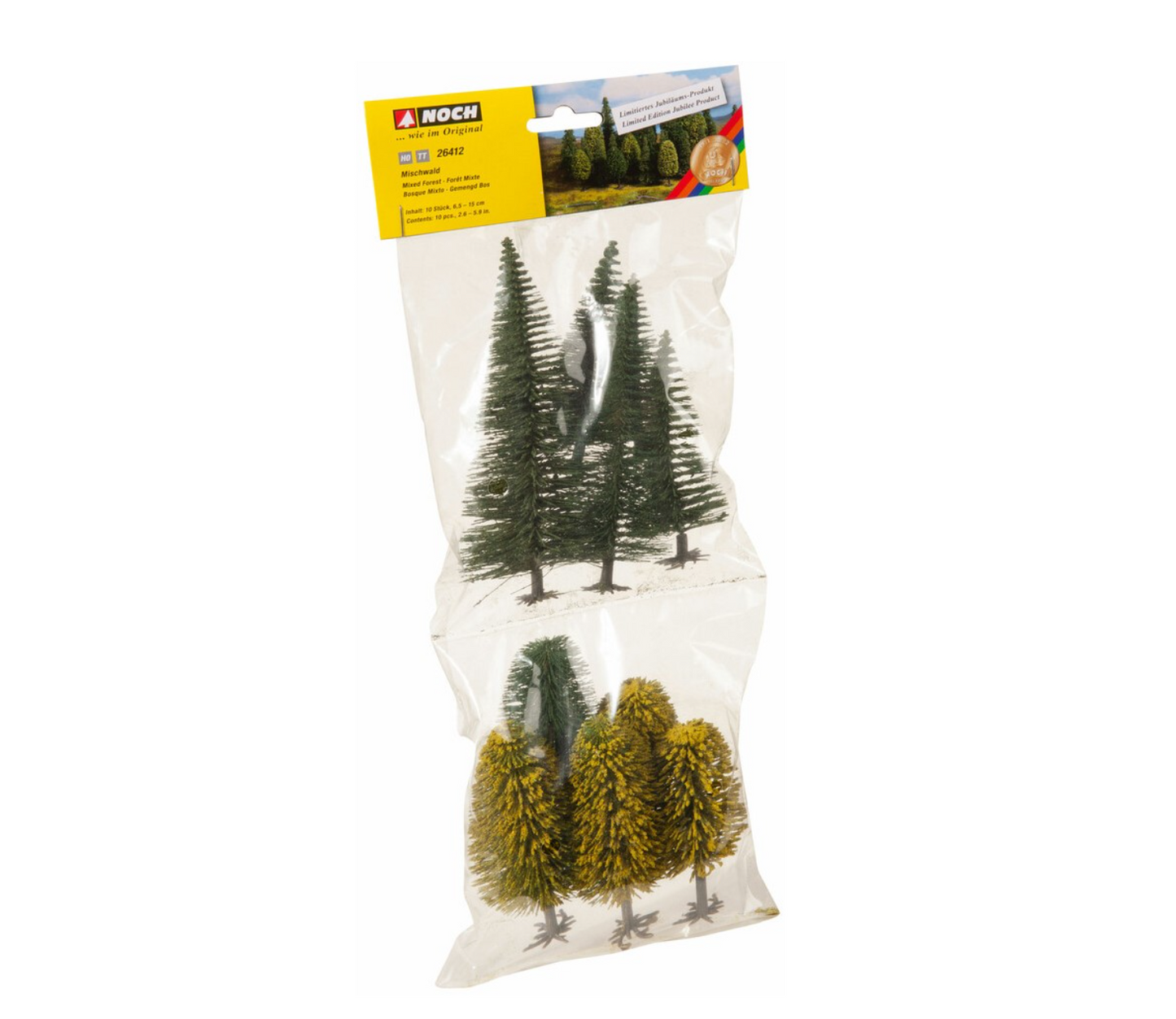 Noch HO 26402 Model Trees, 10 pcs., 6-15 cm