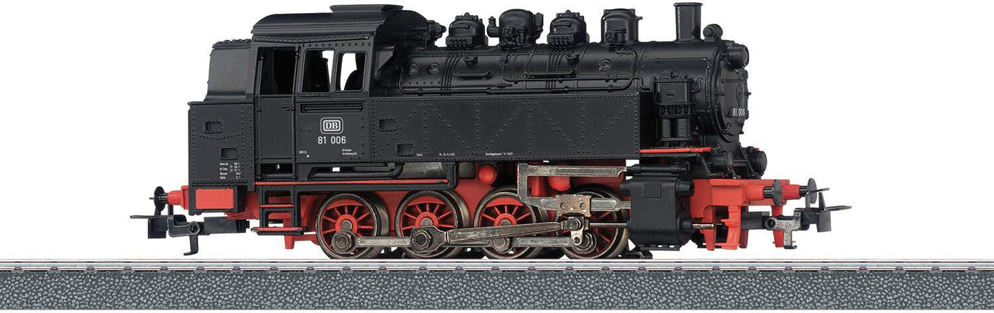 Marklin HO 36321 Class 81 0-8-0T - 3-Rail w/Digital - My World -- German Federal Railroad DB (Era III, black, red)