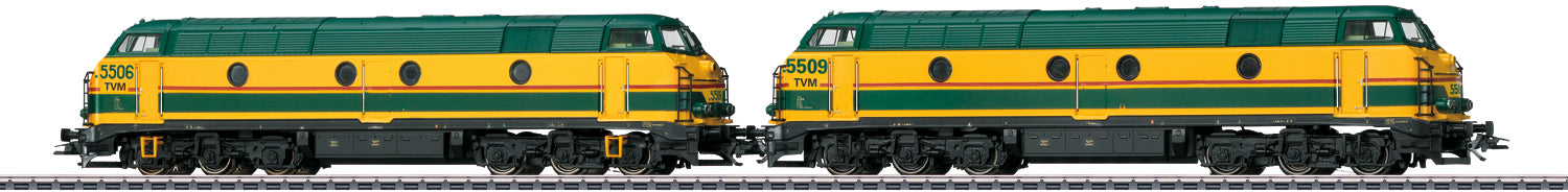 Marklin HO 37602 Class 55 Diesel Locomotive as a Double Unit, SNCB/TVM, V 2021 New Item