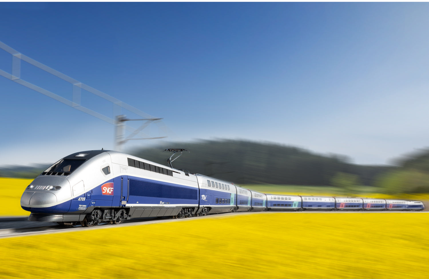 Marklin HO 37793 TGV Euroduplex High-Speed Train,Ep.VI 2021 New Item