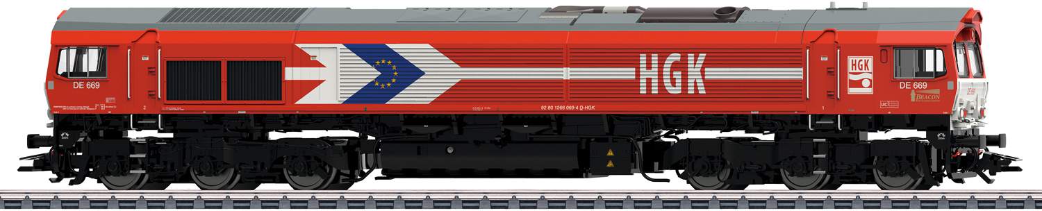 Marklin HO 39060 Dgtl Diesel Locomotive EMD Serie 66, HGK,Ep.VI