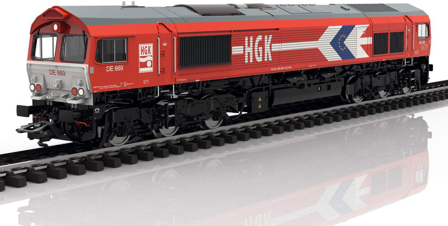 Marklin HO 39060 Dgtl Diesel Locomotive EMD Serie 66, HGK,Ep.VI