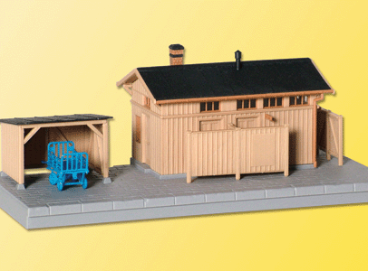 Kibri HO 39349 Lineside Building w/Hut