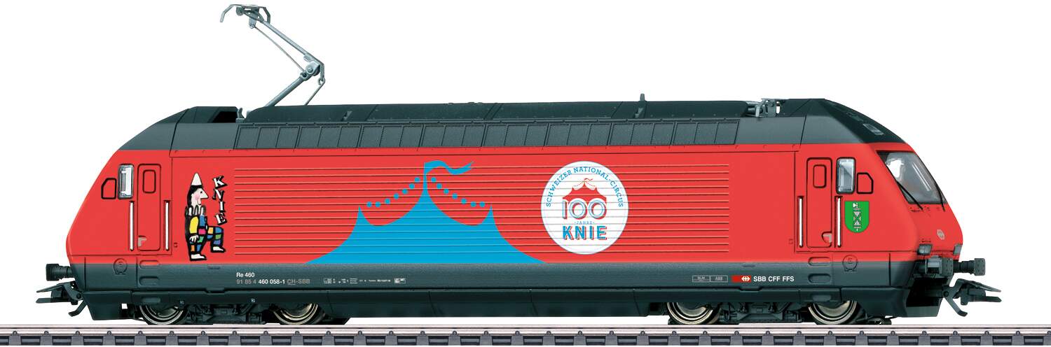 Marklin HO 39468 Class Re 460 Electric - 3-Rail - Sound and Digital -- Swiss Federal Railways SBB 460 113-4 (Era VI 2019, Circus Knie 100 years, re